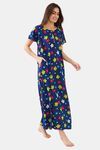 The Kaftan Company Viscose Nightdress - Blue — thumbnail 2