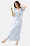 The Kaftan Company Viscose Nightdress - White — thumbnail 4