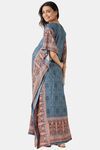 The Kaftan Company Viscose Loungewear Dress - Blue — thumbnail 3