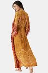 The Kaftan Company Viscose Loungewear Dress - Yellow — thumbnail 3
