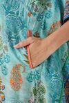 The Kaftan Company Viscose Loungewear Dress - Blue — thumbnail 6