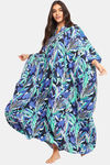 The Kaftan Company Polyester Loungewear Dress - Blue — thumbnail 1