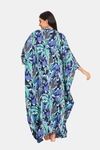 The Kaftan Company Polyester Loungewear Dress - Blue — thumbnail 2