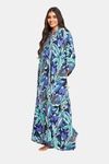 The Kaftan Company Polyester Loungewear Dress - Blue — thumbnail 4