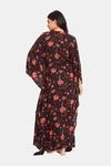 The Kaftan Company Rayon Loungewear Dress - Black — thumbnail 2
