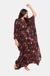 The Kaftan Company Rayon Loungewear Dress - Black — thumbnail 4