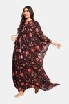 The Kaftan Company Rayon Loungewear Dress - Black — thumbnail 5