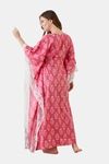 The Kaftan Company Cotton Loungewear Dress - Pink — thumbnail 2