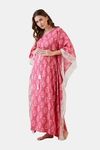 The Kaftan Company Cotton Loungewear Dress - Pink — thumbnail 3