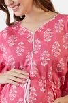 The Kaftan Company Cotton Loungewear Dress - Pink — thumbnail 6