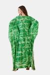 The Kaftan Company Modal Loungewear Dress - Green — thumbnail 2
