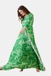 The Kaftan Company Modal Loungewear Dress - Green — thumbnail 3