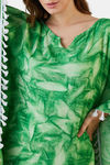 The Kaftan Company Modal Loungewear Dress - Green — thumbnail 6