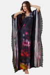 The Kaftan Company Rayon Loungewear Dress - Black — thumbnail 1