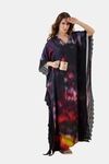 The Kaftan Company Rayon Loungewear Dress - Black — thumbnail 4