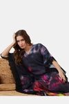 The Kaftan Company Rayon Loungewear Dress - Black — thumbnail 5