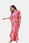 The Kaftan Company Rayon Loungewear Dress - Pink — thumbnail 3