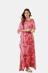 The Kaftan Company Rayon Loungewear Dress - Pink — thumbnail 4