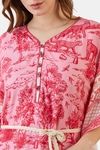 The Kaftan Company Rayon Loungewear Dress - Pink — thumbnail 6