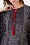 The Kaftan Company Rayon Loungewear Dress - Black — thumbnail 7