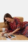 The Kaftan Company Rayon Loungewear Dress - Maroon — thumbnail 5