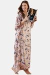 The Kaftan Company Satin Loungewear Dress - Pink — thumbnail 4