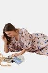 The Kaftan Company Satin Loungewear Dress - Pink — thumbnail 5