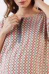 The Kaftan Company Cotton Full Length Nightdress - Off White — thumbnail 6