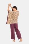 The Kaftan Company Cotton Loungewear Dress - Yellow — thumbnail 2