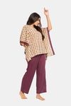 The Kaftan Company Cotton Loungewear Dress - Yellow — thumbnail 3