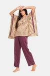 The Kaftan Company Cotton Loungewear Dress - Yellow — thumbnail 5