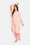 The Kaftan Company Rayon Loungewear Dress - Pink — thumbnail 4