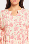 The Kaftan Company Rayon Loungewear Dress - Pink — thumbnail 6