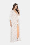 The Kaftan Company Modal Loungewear Dress - Off White — thumbnail 4