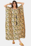 The Kaftan Company Polyester Loungewear Dress - Beige — thumbnail 1