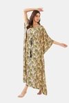 The Kaftan Company Polyester Loungewear Dress - Beige — thumbnail 3