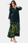 The Kaftan Company Polyester Full Length Nightdress - Black — thumbnail 4