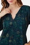 The Kaftan Company Polyester Full Length Nightdress - Black — thumbnail 6
