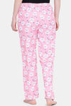 Kanvin Relaxed Fit Cotton Ankle Length Sleep Pyjama - Pink — thumbnail 4