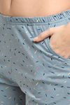 Kanvin Cotton Capri Set - Navy Blue — thumbnail 6