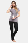 Kanvin Modal Pyjama Set - Grey — thumbnail 4