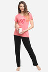 Kanvin Modal Pyjama Set - Pink — thumbnail 4