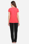 Kanvin Modal Pyjama Set - Red — thumbnail 3