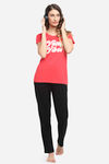 Kanvin Modal Pyjama Set - Red — thumbnail 4