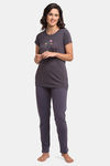 Kanvin Modal Pyjama Set - Purple — thumbnail 1