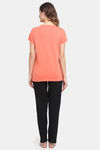 Kanvin Modal Pyjama Set - Orange — thumbnail 3