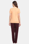 Kanvin Modal Pyjama Set - Peach — thumbnail 3