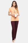 Kanvin Modal Pyjama Set - Peach — thumbnail 4