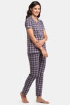 Kanvin Cotton Pyjama Set - Purple — thumbnail 2
