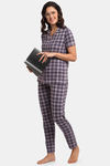 Kanvin Cotton Pyjama Set - Purple — thumbnail 4